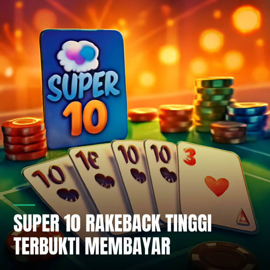 Meja poker super 10 menghasilkan rakeback tinggi