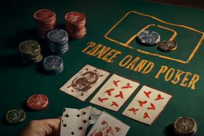 Pemain bermain Three Card Poker resmi di meja kasino
